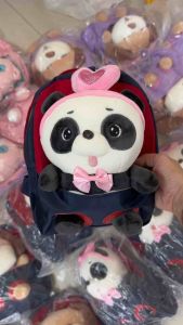 Ba lô hình thú panda gấu trúc con mèo cho bé mầm non siêu dễ thương cá tính