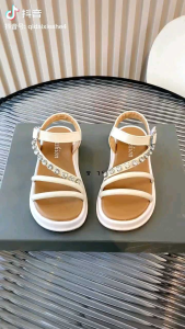 169 Dép sandal đi học cho bé gái 3 tuổi đến 10 tuổi Dép quai hậu bé gái Dép xăng đan 3 quai ngang đính đá Hàng QCCC