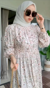 Gamis MIDI Wanita Terbaru dengan Desain Halus Lembut