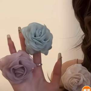 ‼️READY STOCK‼️ (X1-14)Premium Quality Elegant Aesthetic Rose Mesh Scrunchies/ Korea Fashion Hair Ties/ Hair Accessories