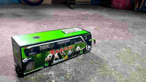 rc bus remot control batrai cas