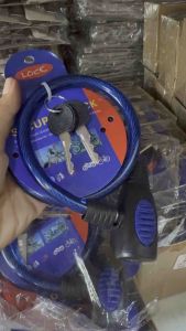 สายล็อคจักรยาน สลิงล็อคจักรยาน  โซ่ล็อคจักรยาน สลิง  กุญแจ2ดอก คุณภาพสูง แข็งแรงทนทาน