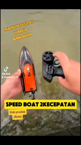 ORIGINAL RC SPEED BOAT 2 KECEPATAN FREE BATRE REMOT 2.4GHZ ANTI TENGGELAM BISA MAIN BERSAMA TOYS PENGENDALI JARAK JAUH BATERAI CAS Kapal Control Hadiah Anak Mainan Remote Plastik