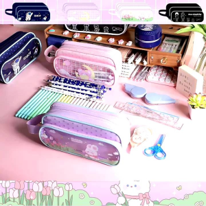 Tempat pensil simple unik lucu pencil case aesthetic premium import wadah pensil anak sekolah kawaii kotak pensil perempuan dewasa