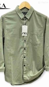 Kemeja Z4r4 Panjang: Kemeja Polos & Slimfit