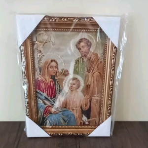 Gambar Rohani Keluarga Kudus Kristen Katolik Pajangan Dinding WCF 03