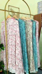 AFD 99 | Mukena Daily Best Seller 1 Mukena Rayon Dewasa Jumbo All Motif Free Tas Rayon Printing Kerut Kening