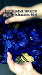 SERAGAM KORPRI ATASAN PRIA DAN WANITA KERAH HITAM LAPIS FURING BAHAN STANDAR KORPRI NASIONAL HALUS