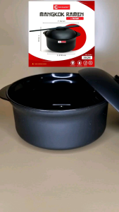 mangkok ramen + tutup / mangkok mie ala jepang