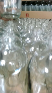 paket 12 pcs) Botol kaca 1 liter Botol baru