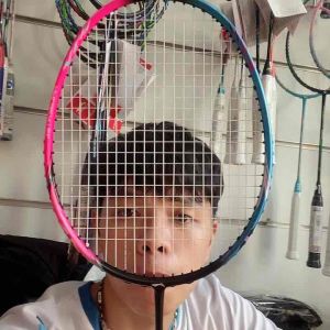 Vợt cầu lông Lining halbertec 8000 khung cacbon cao cấpcăng sẵn cước max 12kgtặng quấn cán+bao vợt lining