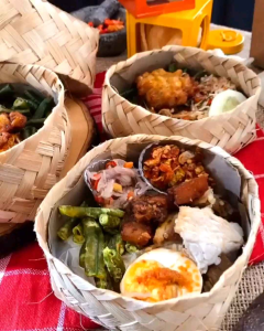 Besek Souvenir & Besek Bambu Mini 10x10 Sepasang Termurah