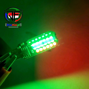 Lampu Sen Pelangi RGB Premium Motif Belimbing T10 Arus DC 12 Volt Universal Bisa Untuk Kendaran Motor dan Mobil