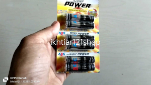 (2pcs) Baterai ABC Super power AAA A3 Batere 15 Volt Battery Batu Batre