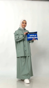 JAS HUJAN AKULA ORIGINAL SETELAN BAJU DAN ROK PRIA WANITA DEWASA ANTI REMBES