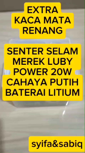 SENTER SELAM / SENTER KEPALA EXTRA BUBLE WRAP LUBY 20W L-1812L