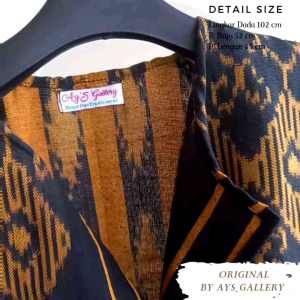 OUTER TENUN IKAT TRADISIONAL MURAH SERAGAM KERJA KANTOR DINAS ETNIK SERI ASIMETRIS