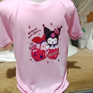Kaos Anak Motif Kuromi Usia 2-10 Tahun untuk Cewek Perempuan