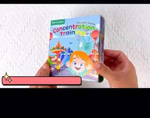 Buku Pelekat Inggeris English sticker book Concentration training sticker book RANDOM 英语专注力训练贴纸书 随机
