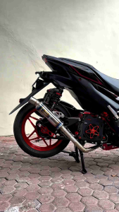 KNALPOT SALEMBA CEKLIS JUNGSTYLE TRP EXHAUST SPECIAL BLUE EDITION AEROXNMAXBEATVARIOMIO