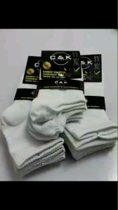 CNKSW Bamboo Fiber Deodorant White Socks All Length / Bamboo Fiber Anti-Bau Putih Stoking Semua Size(竹炭纤维防臭白袜)