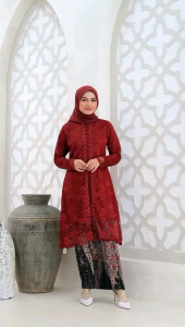 Nuriel Shop - Kebaya Maura - Pakaian Wanita - Baju Kebaya Model Terbaru - Setelan Kebaya Wanita