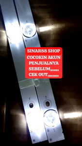 1 SET (2 STRIP) BACKLIGHT TV AKARI 32 LE32P88 LE 32P88 LE-32P88 LAMPU BOLAMP LED BL