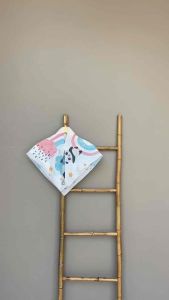 Voal Printing Instan Anak Motif Pelangi Panda / Hijab Instan Anak Motif Lucu