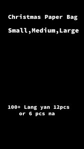 Christmas Paper Bag with handle SmallMediumLarge design assorted in 1pack