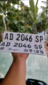 Plat Nomor Terbaru Putih Baut Tanam Murah