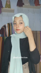 PASHMINA INNER JERSEY MENUTUP LEHER