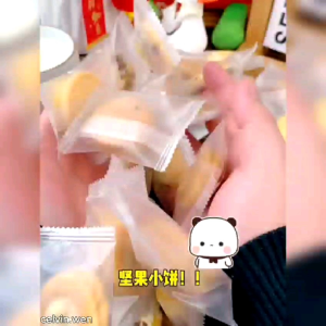 BARU Biskuit Nougat Kacang Kismis 20pcs Halal/Biskuit Pizza/Kue Kering/Wafer