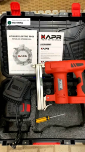 APR NAILGUN 2BATERAI CORDLESS MESIN TEMBAK PAKU AP77
