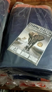 TERPAL KOREA TEBAL A8 UKURAN 3x4 METER BIRU ORANYE - TERPAL TENDA