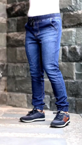 Celana Jogger Jeans Pria Panjang Size 30-38 Stretch Denim Slimfit