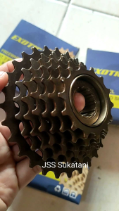 Gear Sepeda 7 speed drat ulir Exotic Sprocket Freewheel 7 Speed sepeda Gunung Lipat Minion CTB murah Gir Sepeda Susun