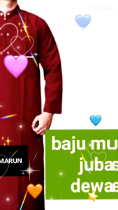 Jubah Pria Dewasa M L XL dan XXL: Poliester Kerah Mandarin Polos