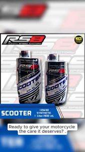 nicsmotoph - RS8 ECO SCOOTER 10W40 SYNTHETIC 1 LITER 800 ML FOR MOTORCYCLE ENGINE CHANGE OIL