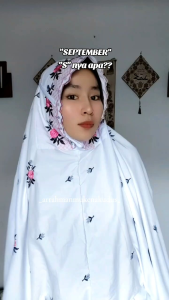 MUKENA DEWASA TERUSAN BAHAN KATUN MIKRO MOTIF SIDOGIRI SERIBU BUNGA MAWAR