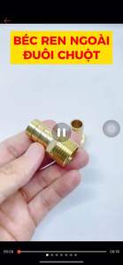 Đầu nối thau đuôi chuột ren ngoài 21 (1/2) nối ống