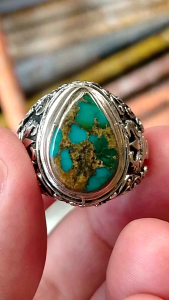 CINCIN BATU PIRUS PERSIA WARNA IJO MOSFOR ELEGANT NATURAL