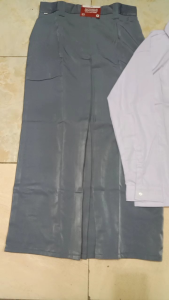 Setelan Seragam SMA Putih Abu-Abu Perempuan Rok Sepan-Satu