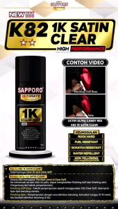 Sapporo Ultimate K82 1K Clear Satin/clear doff semi chrome/cat semprot/pylox/pilok