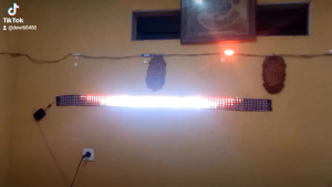 Set Strobo 7 Baris Kaca LED WS 2811 Text Wifi Kaligrafi بسم الله الرحمن الرحيم - Mudah Dipasang di Mobil