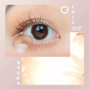 Kính Áp tròng Chic Brown 14.0MM - FAIRY SHOP CONTACT LENS độ 0 đến 8 Silicone Hydrogel Lens Cho Mắt Thở