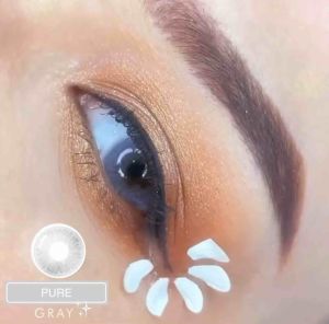 Kính Áp Tròng Pure Gray 14.0mm - Kính Áp Tròng Cao Cấp FAIRY SHOP CONTACT LENS độ 0 đến 8