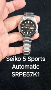 SEIKO 5 SPORTS Automatic Silver Tone Stainless Steel Watch SRPE57K1 (3 Year Warranty)