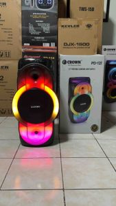 Original Crown PD-121 12 Inches 500 Watts TWS Portable Dancing Light Baffle