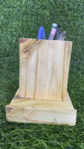 OFMFG WOODEN PEN HOLDER WITH CELLPHONE HOLDER | WOODEN PEN HOLDER PALO CHINA WOOD