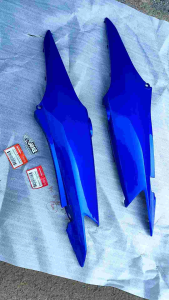 Body Samping Supra Fit New Biru Cover Body Belakaang Supra Fit New Bodi Samping Honda Supra Fit New Fit X Fit R Fit S Biru 1Set Kiri Dan Kanan ORIGINAL AHM BARU